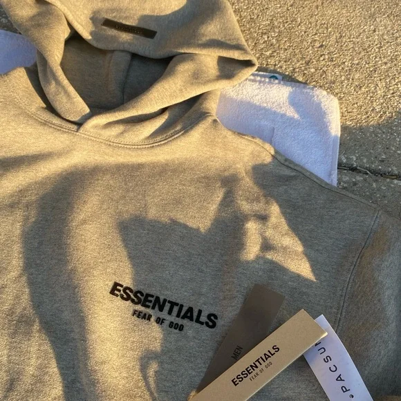 Grey Essentials Hoodie - Picture 1 of 4